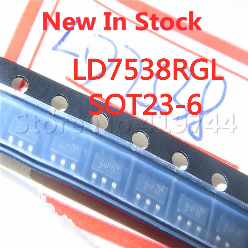 

10PCS/LOT Quality 100% LD7538RGL LD7538R LD7538 SOT23-6 (printing 38 38R) SMD LCD power chip In Stock New Original