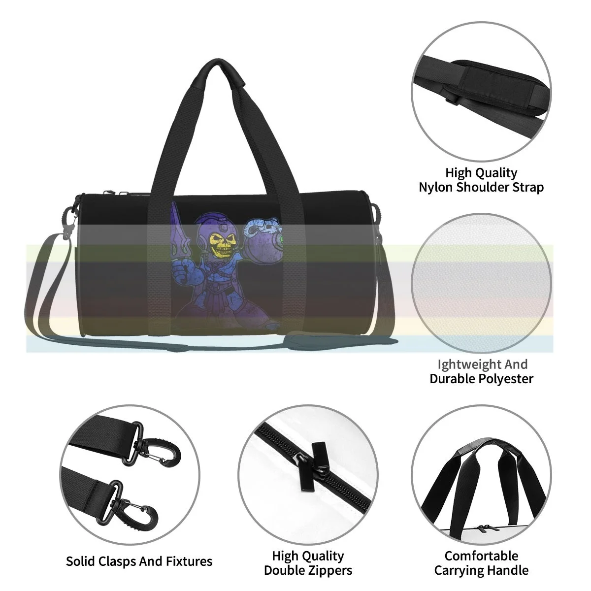 

MEGATOR universal travel sports fitness shoulder bag. Nylon portable outdoor sports bag. Dry and wet separation bag
