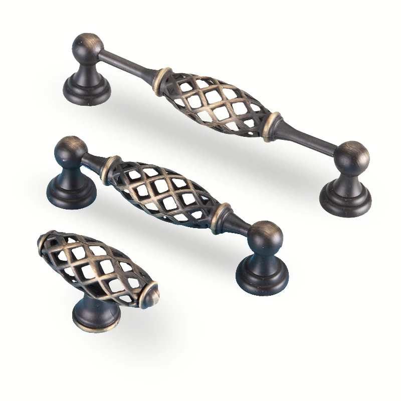 1 шт. ручки и для шкафа из цинкового сплава в европейском винтажном стиле