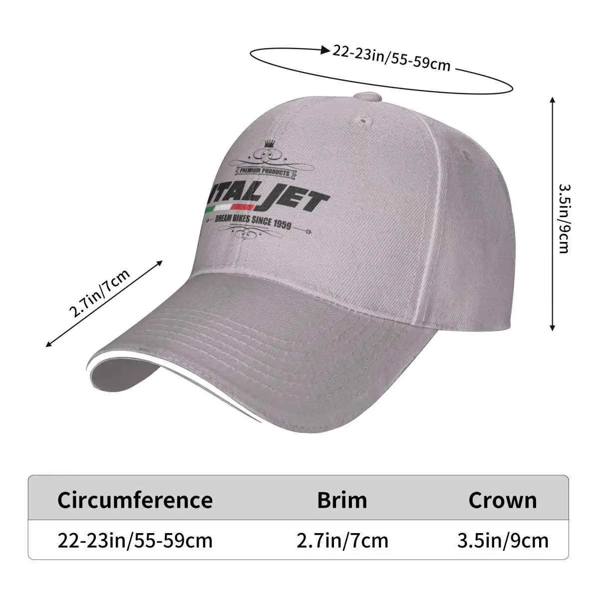 

Italjet Motorcycle Baseball Hat Unisex Adjustable Baseball Caps Hats Valve for Men and Women