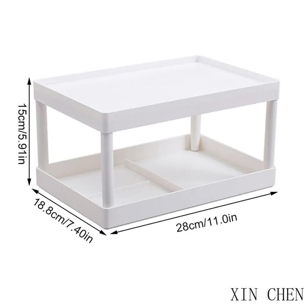 

3/2 layer multifunctional kitchen seasoning bottle storage rack desktop cosmetic storage box office sundries rack Home supplies