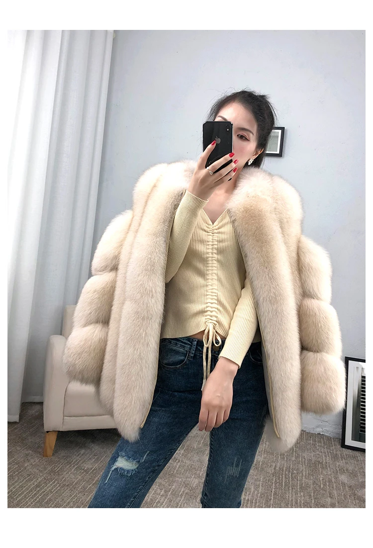 ZDFURS* натуральный мех, Лисий мех, шуба, дизайнерское, для девушек, зимнее, действительно Лисий мех, шуба, съемный, натуральный мех, шуба, Женская