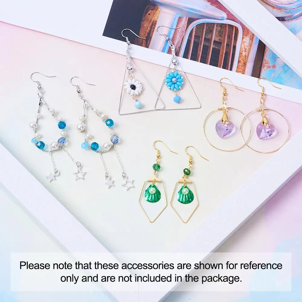 1 коробка разные формы сделай сам висячие серьги аксессуары с фурнитурой для