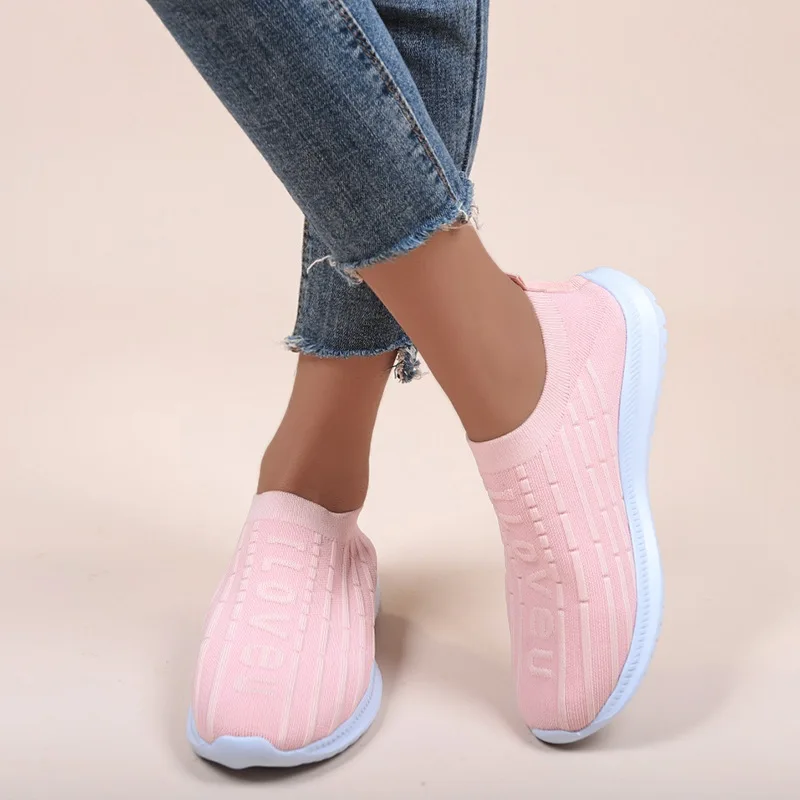 

Женские кроссовки без шнуровки, плоская Вулканизированная подошва, лоферы, прогулочная обувь, большие размеры 44