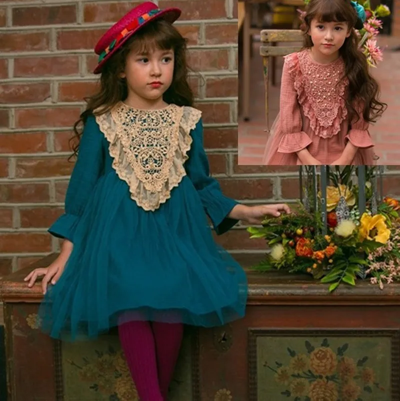 Платье для девочек платье принцессы осеннее Новое Детское рождественское