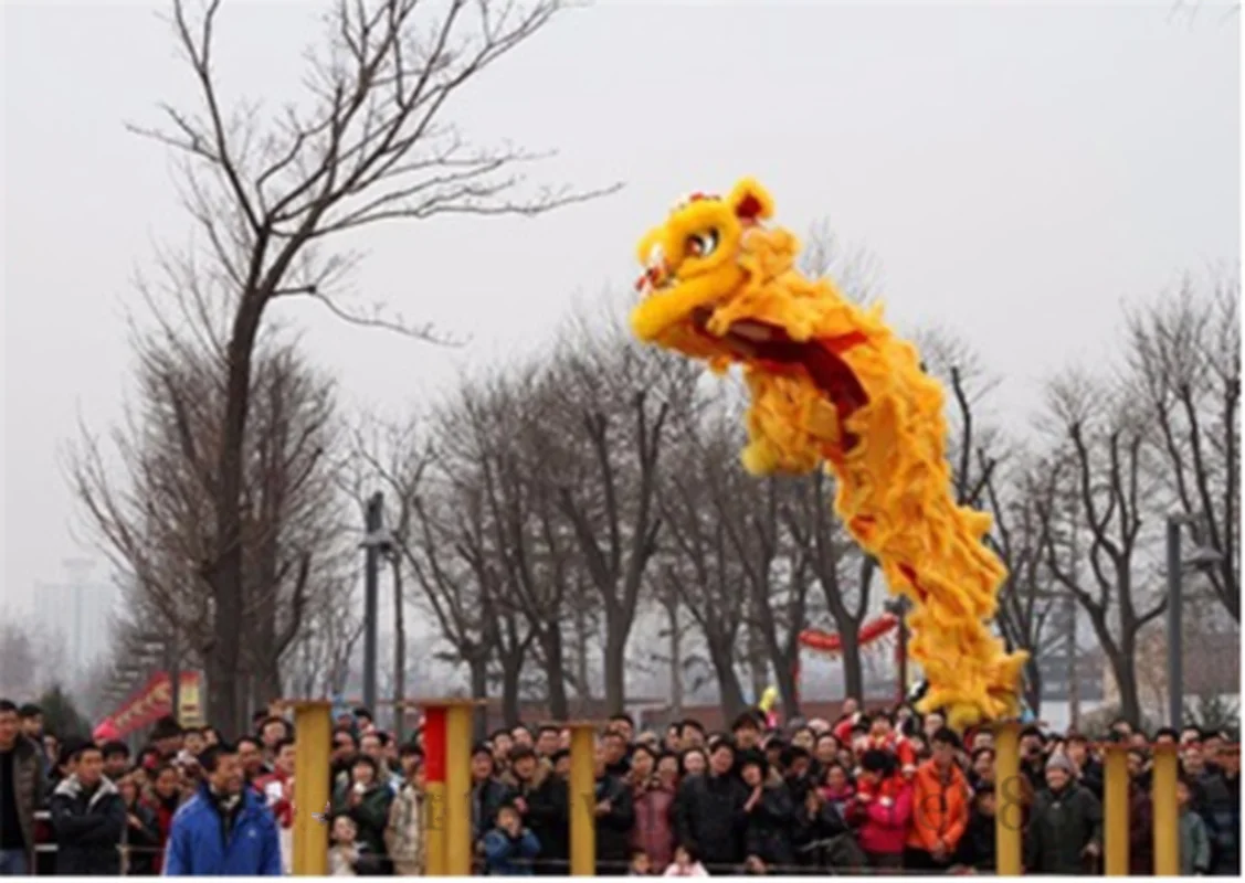 Китайский народный художественный костюм талисмана для танца льва шерсть южная