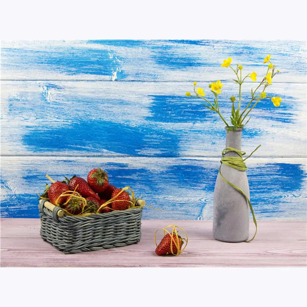 

ZHISUXI Vinyl Custom Photography Backdrops flower Wooden Planks Photography Background LM191216-01