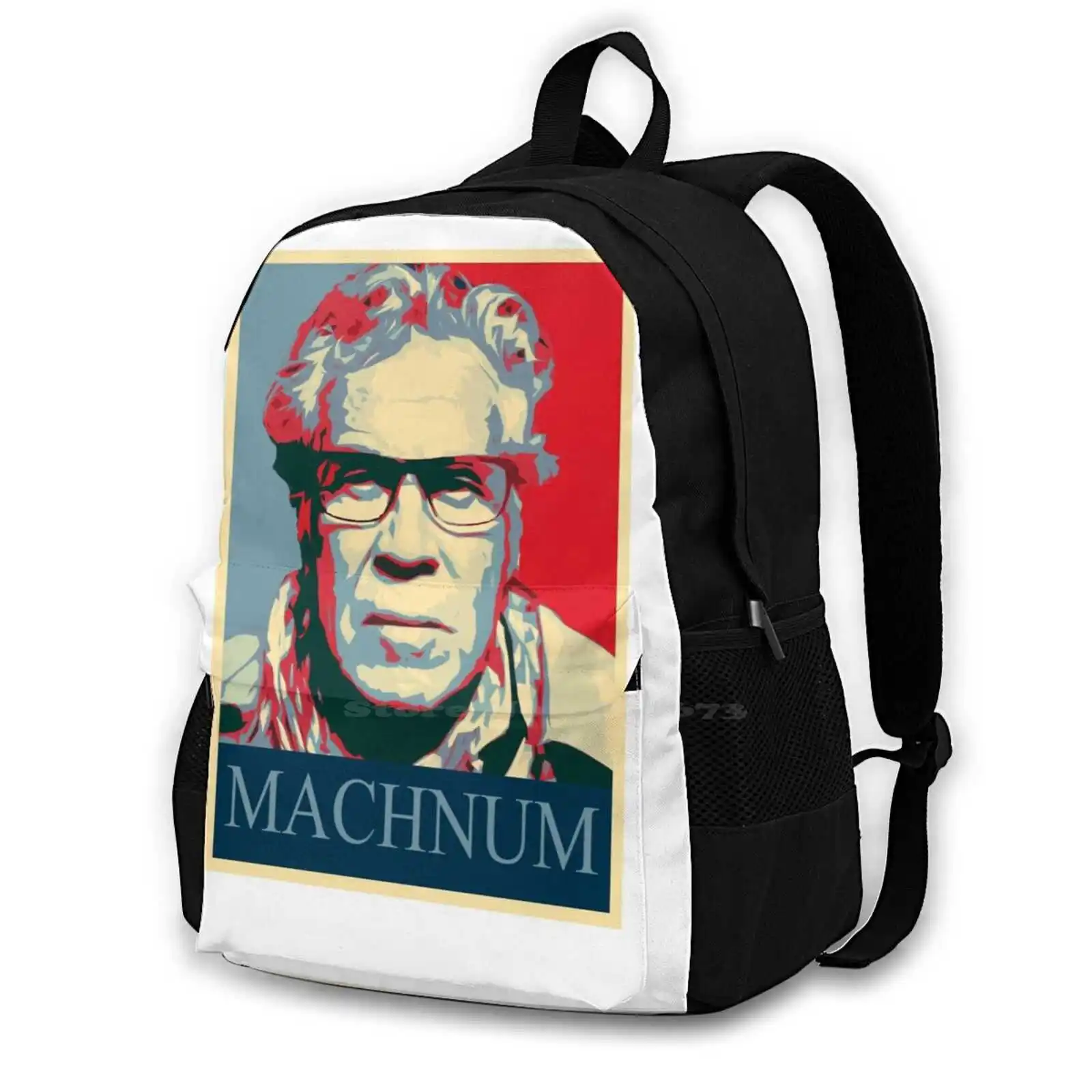 Machnum Pattern Design Bag Student'S Backpack J ? Rgen Leth Funny