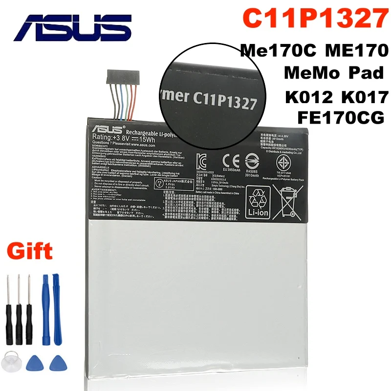 Высококачественный аккумулятор 3910 мАч C11P1327 для Asus Fonepad 7 FE170CG ME170C FE170 Fonepad7 K017 K012