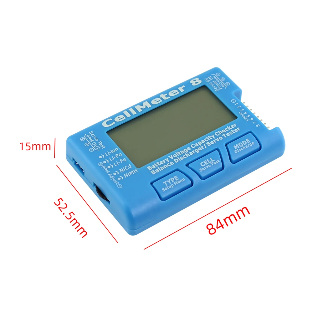 Батарея Тестер RC CellMeter 8 цифровой проверки ЖК-дисплей контроллер детектор