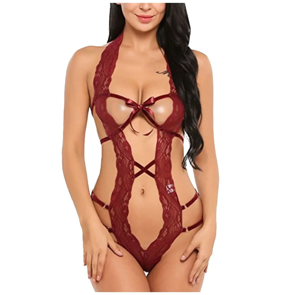 Эротическое нижнее белье для женщин Экзотическая одежда кружевной бандаж