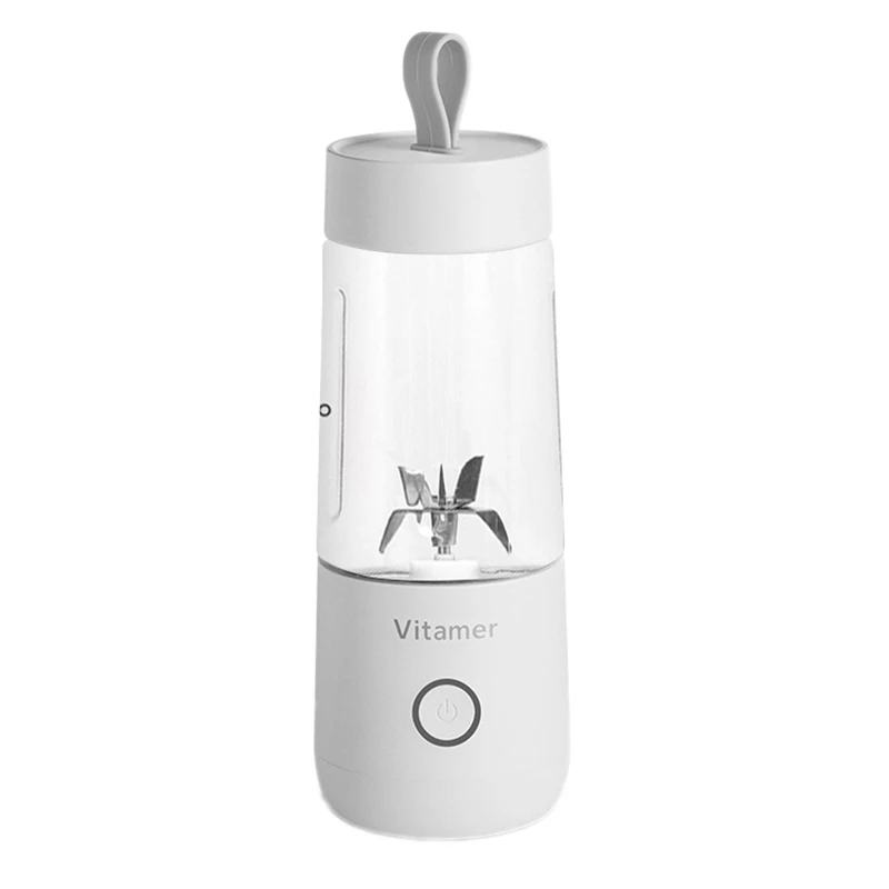 

Vitamer Portable Personal Blender,USB Mini Electric Fruit Juicer Mixer Chopper 350ML Stirring for Milk Shake Juice