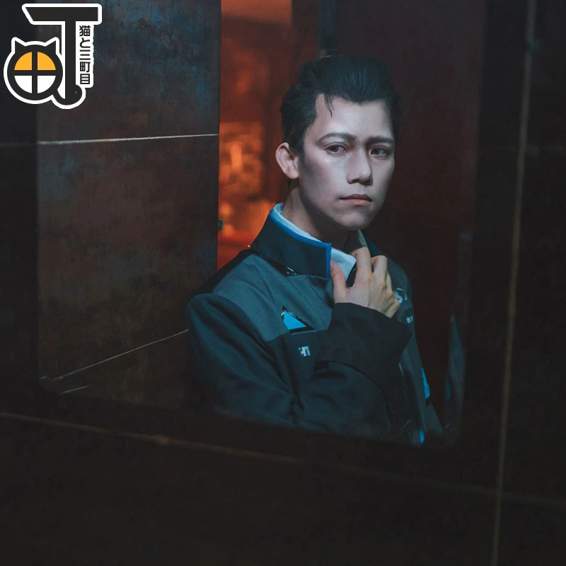 Игра Детройт: стать человеком Косплей Коннор RK800 костюмы униформа полный
