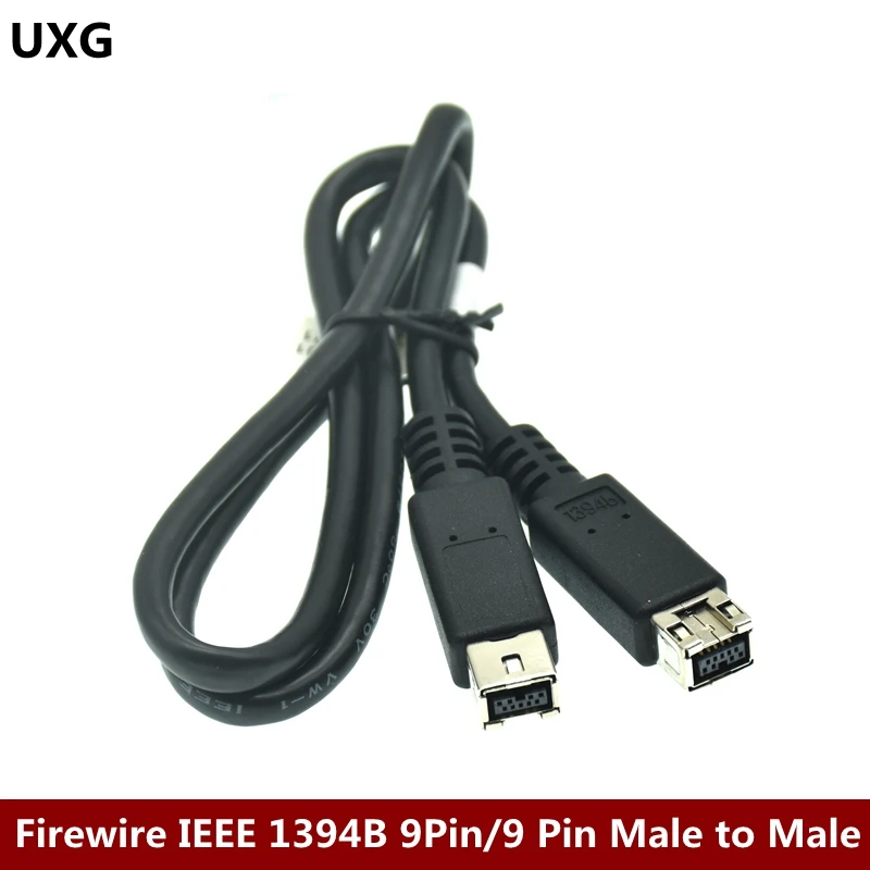 Премиум кабель 1394b Firewire 800 IEEE1394B 9 контактов до штырь 2 фута (60 см) черный