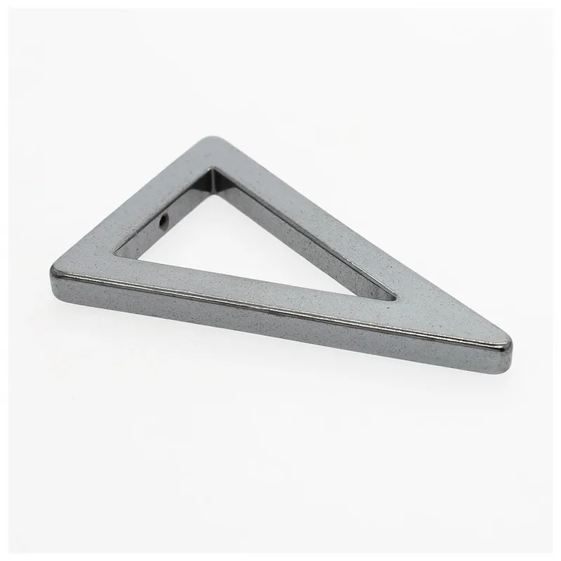 

Jewelry Making Hematite Pendant Triangle Natural Black Gallstone Pendant 30 * 32mm Handmade DIY Necklace Jewelry Accessories