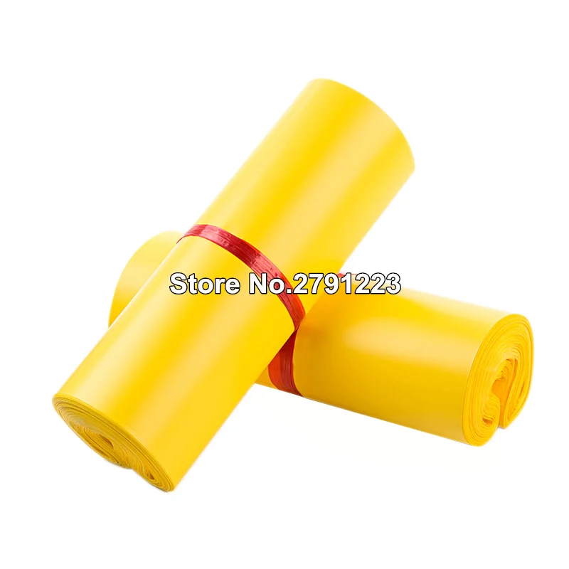 100 шт./лот пластиковые пакеты для хранения самоклеящиеся курьерской