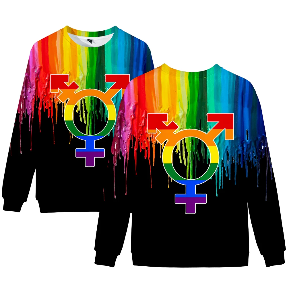 

Kpop LGBT 3D printing Spring/Autumn Round neck sweatshirt Men/Women Casual Harajuku O-neck sweatshirt