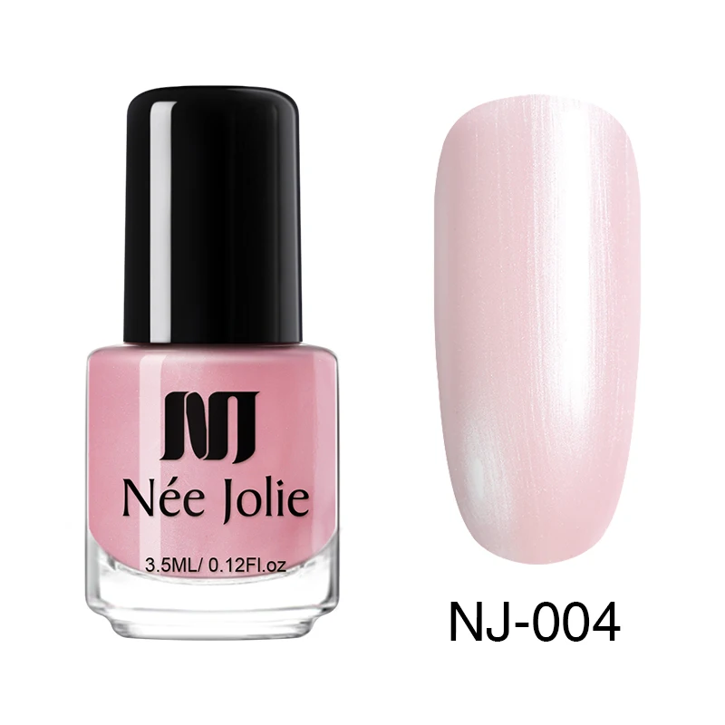 3.5ml Pearl 04 Лак для ногтей NEE JOLIE, кофейный, серый, красный, серия Nail Varnich, чистый цвет, лак для ногтей, лак, украшение, 3,5 мл - Цвет: 3.5ml Pearl 04