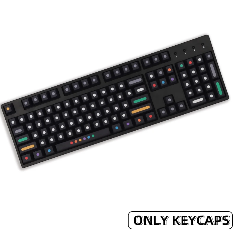 

129 Keys/set Dots Keycaps Cherry Profile PBT Key Caps For MX Switch Mechanical Keyboard Dye Sublimation Key Cap iso Keys