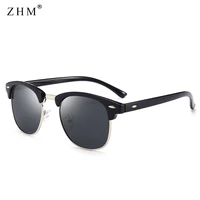 2021 new polarized sunglasses men driving sunglasses classic retro half frame fashion sun glasses men high quality glasses uv400