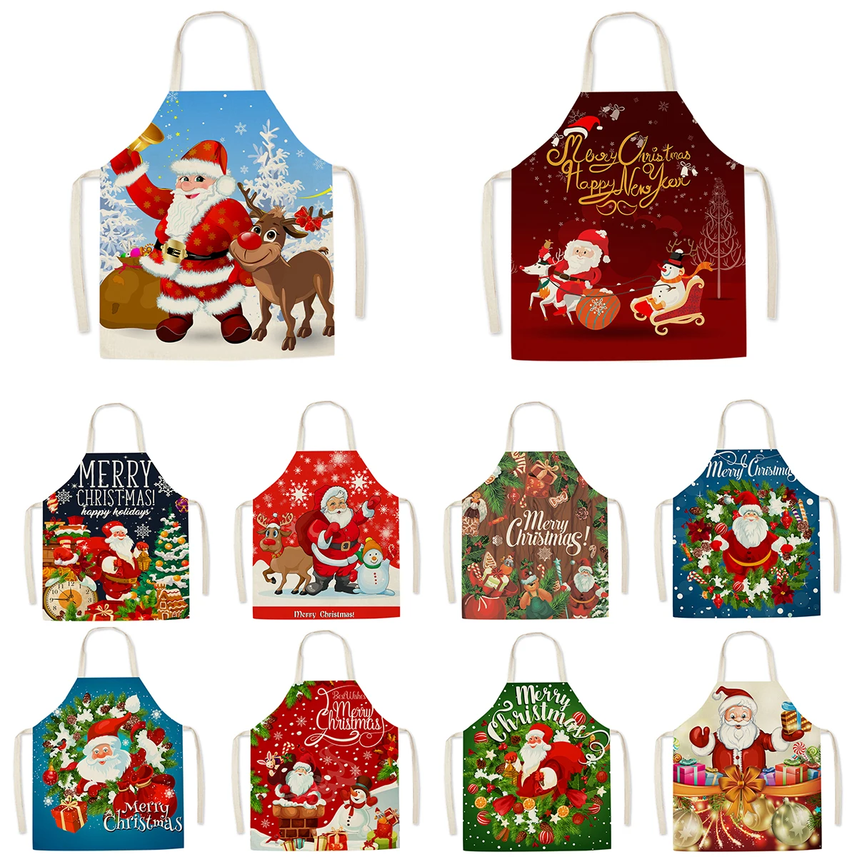 

1 шт., Женский фартук для кухни, из хлопка и льна