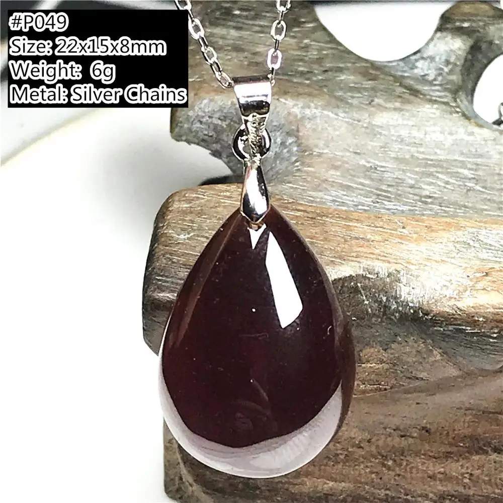 Натуральный красный гранат кулон ожерелье ювелирные изделия для женщин мужские