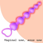 Гибкие Силиконовые длинные анальные шарики Анальная пробка в форме сердца Водонепроницаемая Анальная секс-игрушка для мужчин и женщин для пар без вибратора пуля секс-шоп