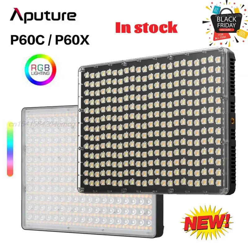 

In stock Aputure Amaran P60c P60x RGB Photography Lights Full-color Bi-color LED Panel Lamp 2500K-7500K Suitable Sidus Link App