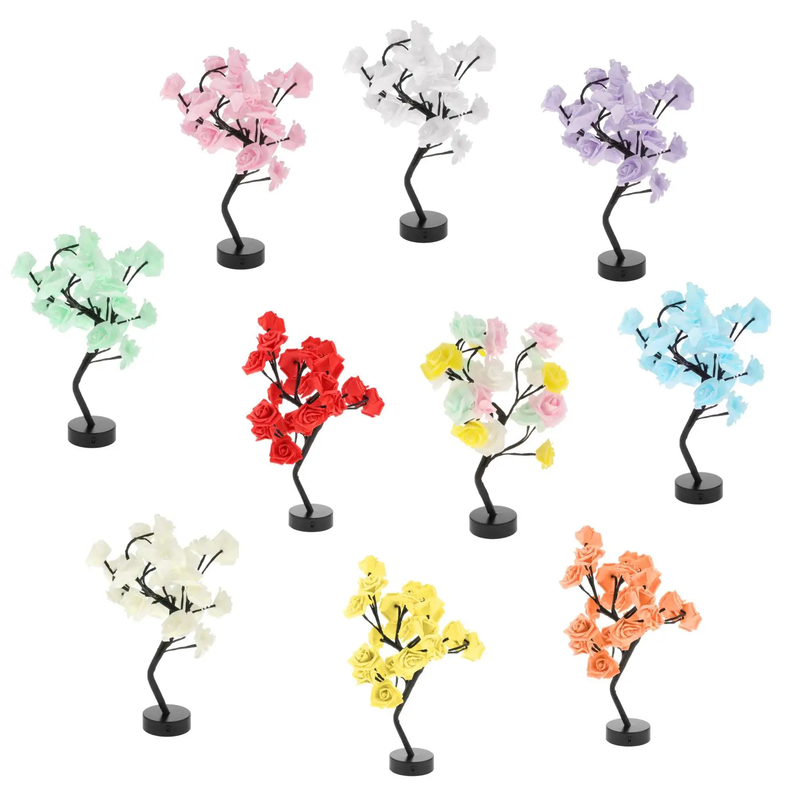 

24 светодиодное дерево светильник для спальни гостиной Крытый День Святого Валентина Свадебный Декор фея светильник s подарок для девушек и ...