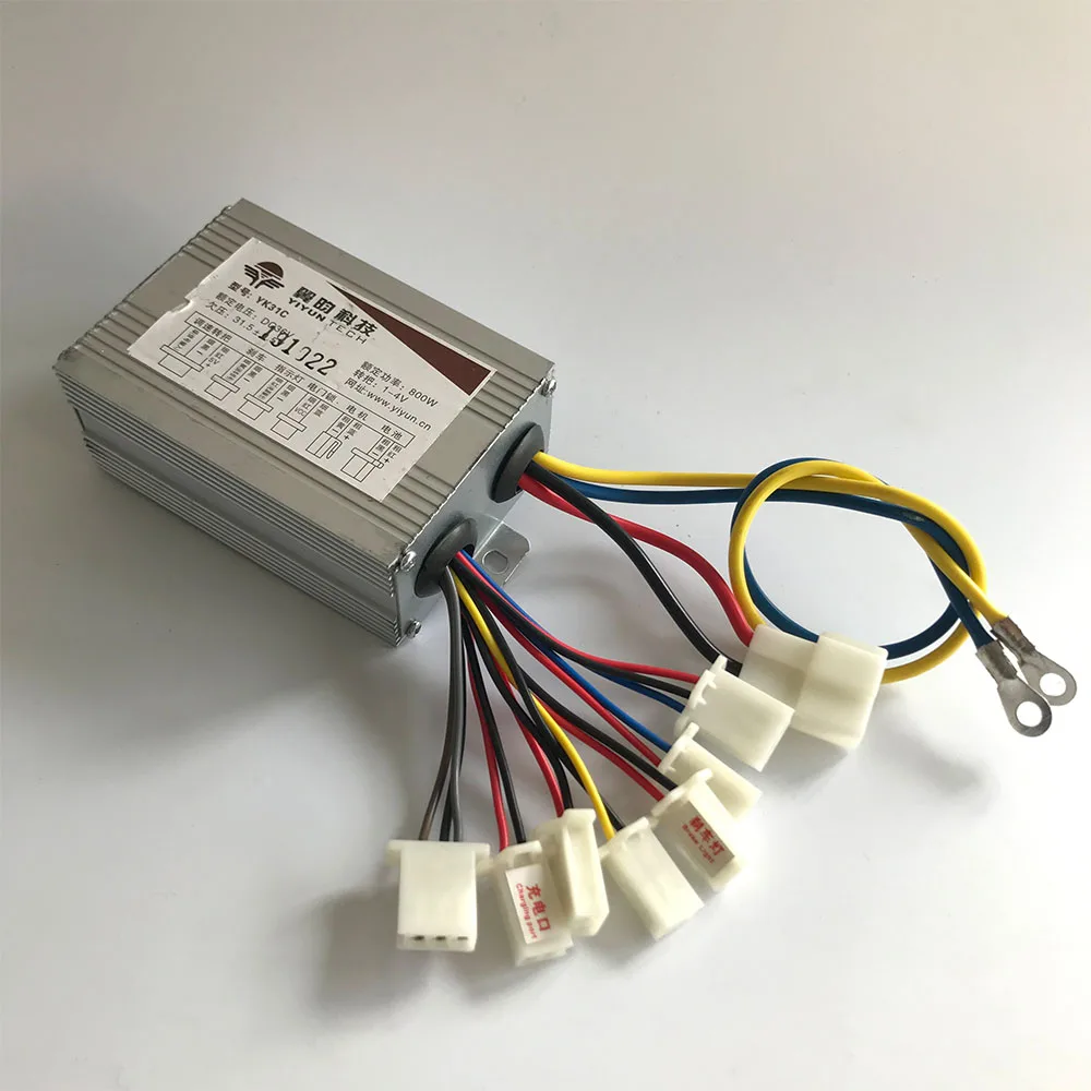 Контроллер щеточного двигателя 36 В 48 800 Вт YK31C 3-скоростной контроллер YIYUN для