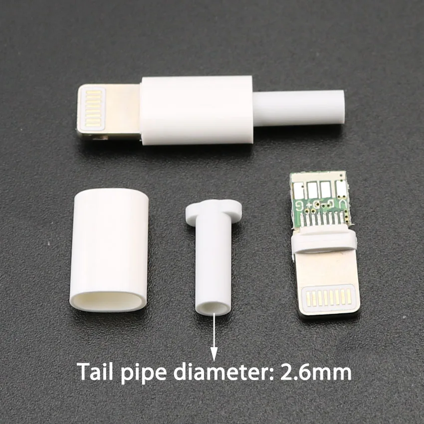 Штекер для зарядки 10 комплектов USB-разъем iphone штекер с разъемом чип-платы сварка