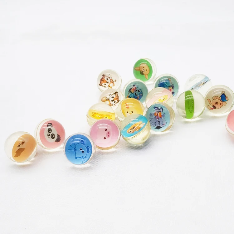 Милые Животные Печать Карты смешанные игрушки мяч прыгающий резиновые уличные