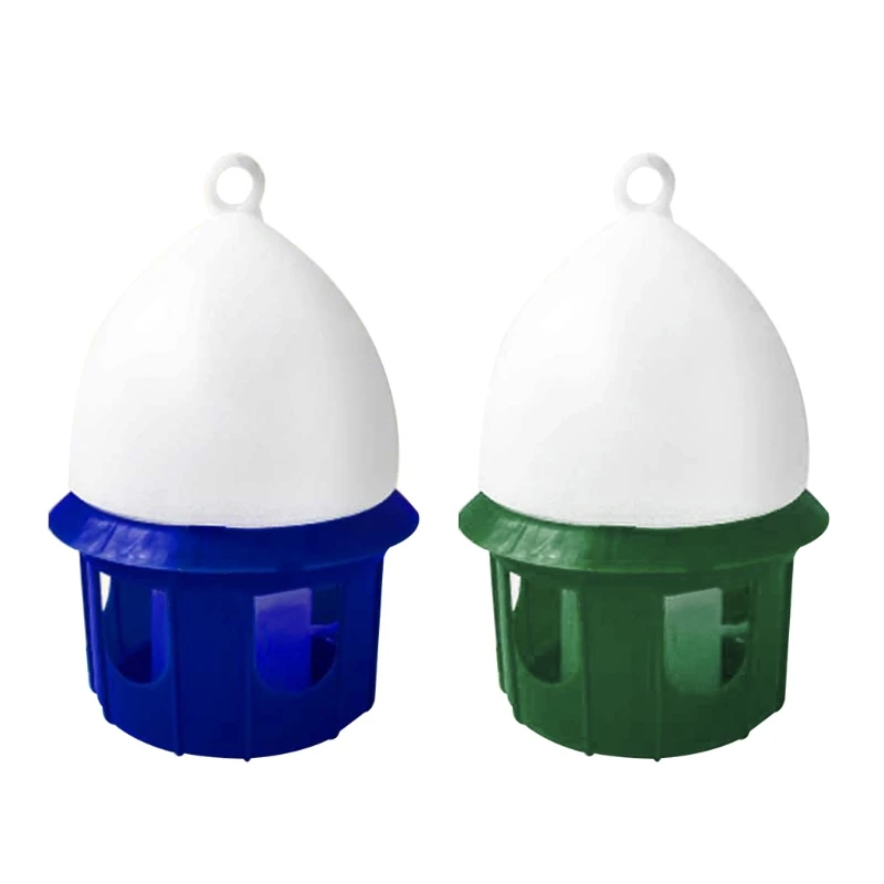 

（1 pack）Automatic Bird Waterer Portable Pigeon Water Feeder with Handle Durable Plastic Dove Drinker 4L 6L 8L 10L Pet Supplies