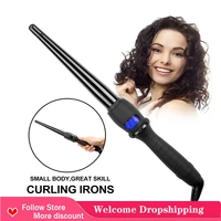 professional curler with temperature control for long shorter hair hair curler iron for beach waves auto shut off dual voltage