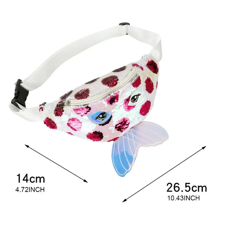 

Women Holographic Sequin Waist Fanny Pack Fashion Belt Bag Pouch Travel Hip Bum Shoulder Bags Purse 5 Colors