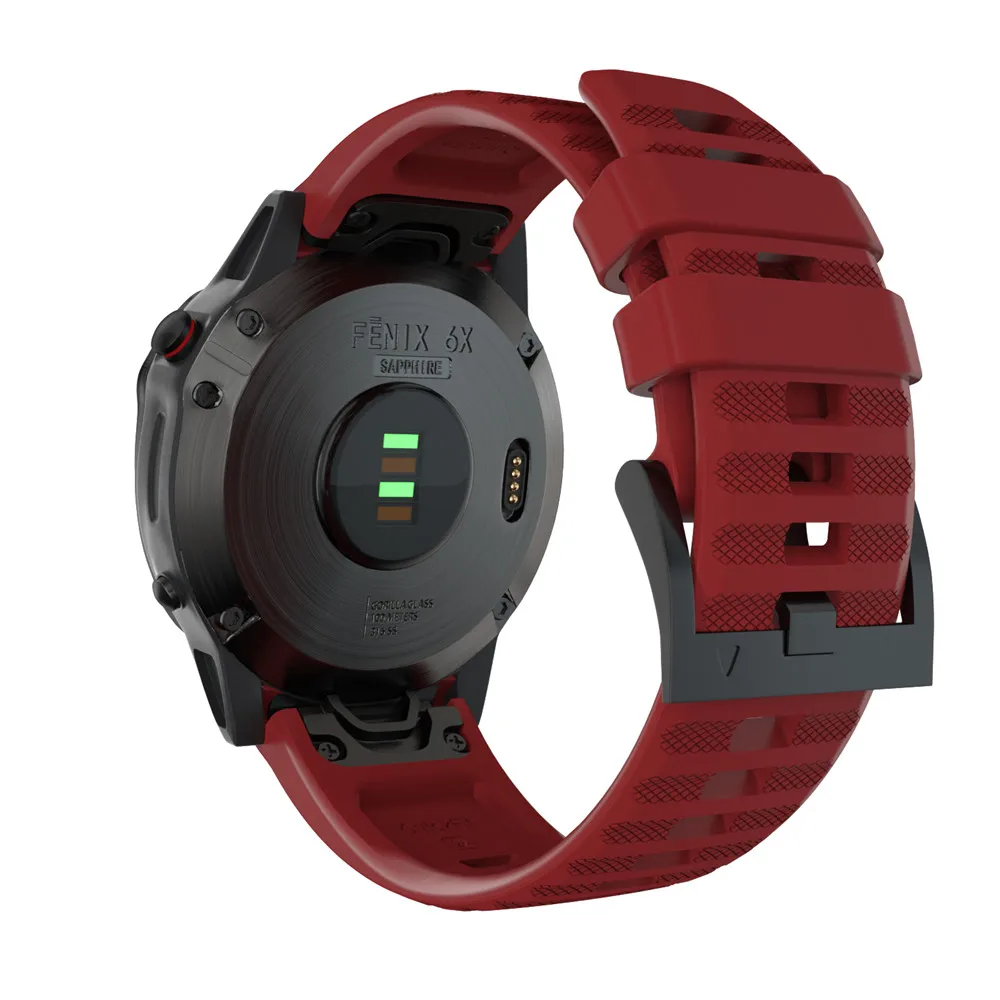 22 мм спортивный силиконовый ремешок для наручных часов Garmin Fenix 5X 5 5S плюс 6X 6 6S/Pro/3 HR