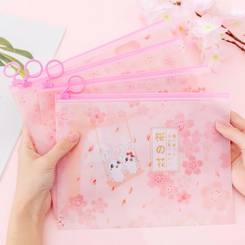 1 шт. Сакура кролик папка для документов Новинка органайзер канцелярских