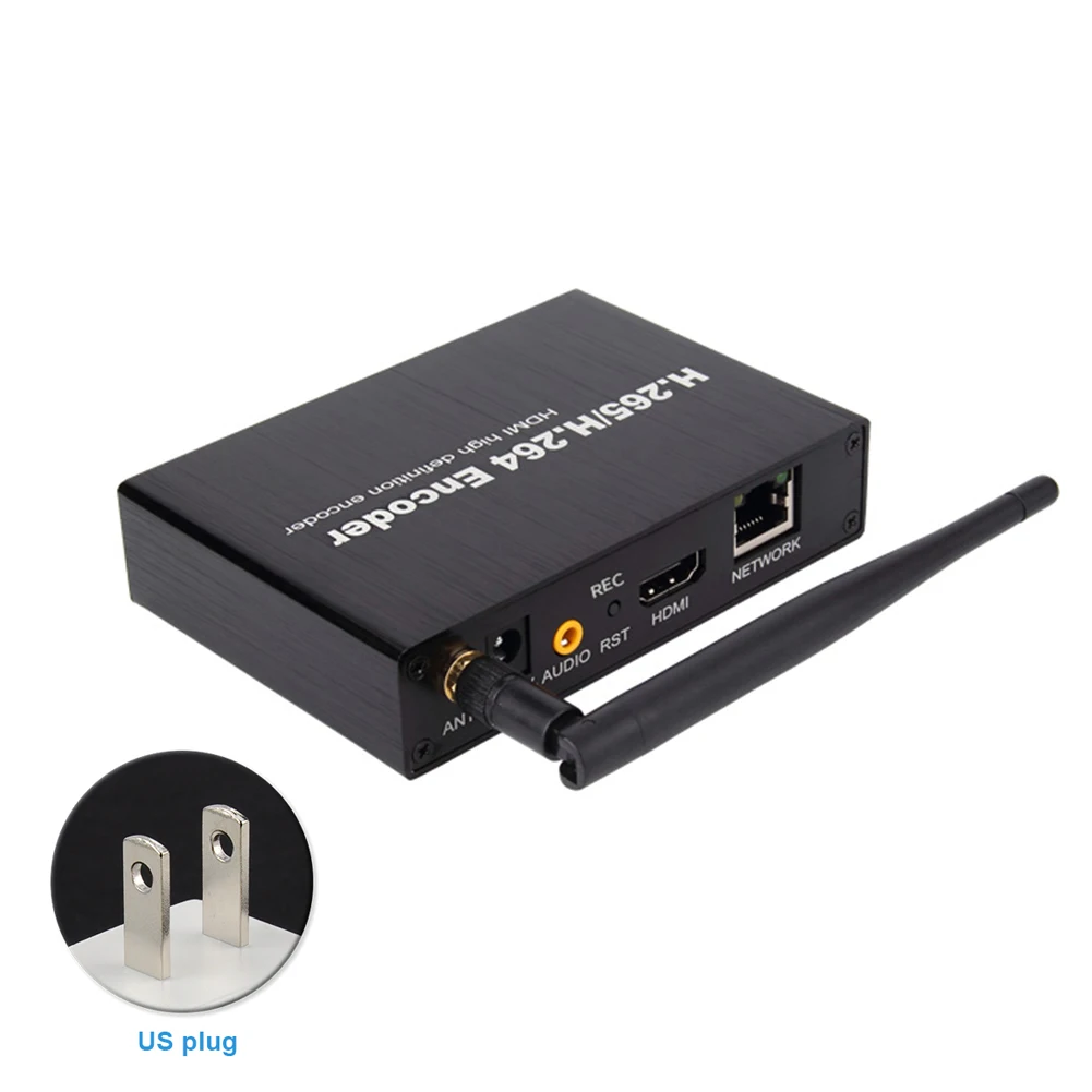 

RTSP RTMP ONVIF сеть H.264 IPTVs HD 1080P 45 кадров в секунду WIFI для Видео Аудио кодировщика конвертер прямой трансляции портативный стабильный H.265