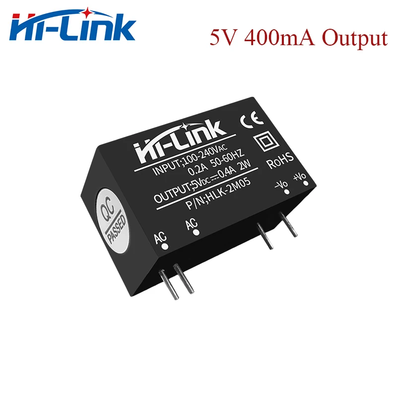 Бесплатная доставка 2 шт./лот 2W 5v 400mA выход HLK 2M05 установленный pcb мини источника