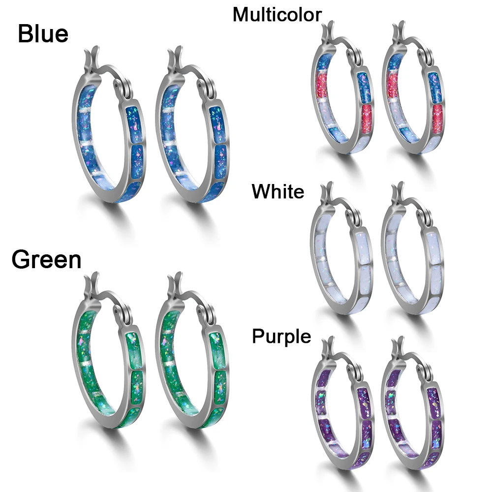 1 пара 2020 Новая мода женские чакра нержавеющая сталь серьги-кольца Стад Серьги