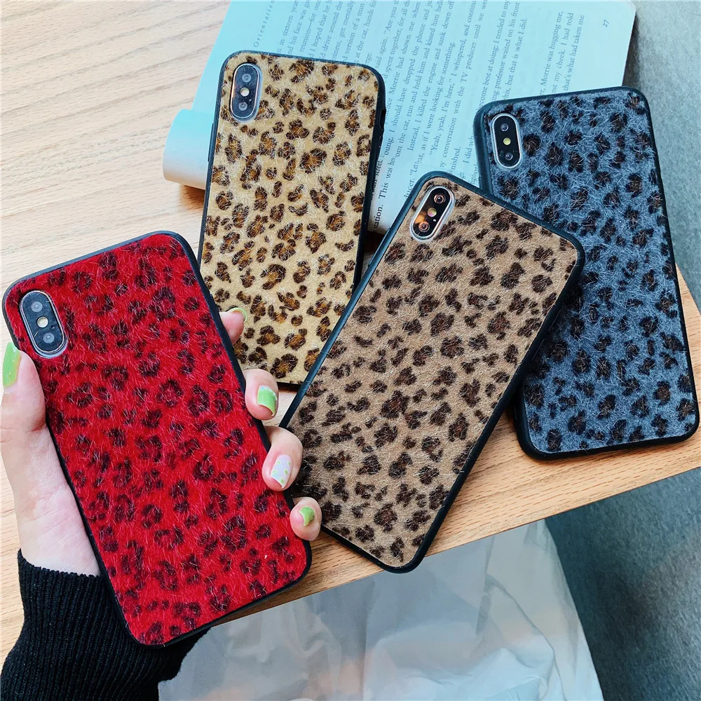 Модный пушистый леопардовый чехол для huawei p20 p30 mate 20 pro honor 8x y9 2019 p smart Nova 5 4E 3E 3I Y7 Y6
