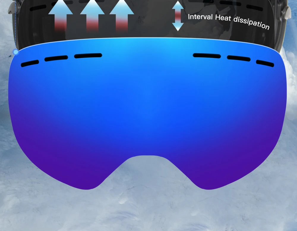 Queshark лыжные очки двухслойные UV400 Анти-туман большие Лыжные маски очки для катания на лыжах мужчины женщины снег сноуборд очки