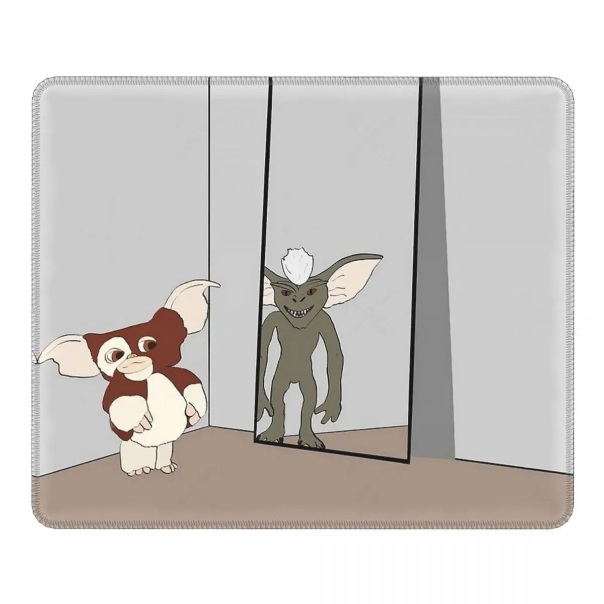 

Gizmo Funny Mouse Pad Gremlins Mogwai with Locking Edge Desk Mat Pads Rubber Computer Keyboard Desk Pad