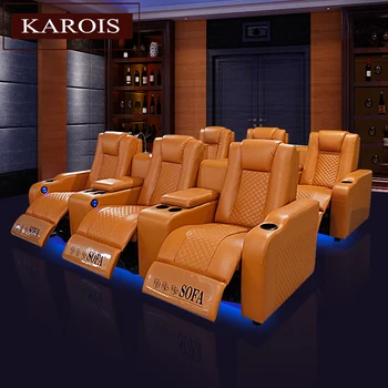 Karois R933#2 High Quality Motors For Home Theatre Seating USB Dock Electric Recliner Chairs