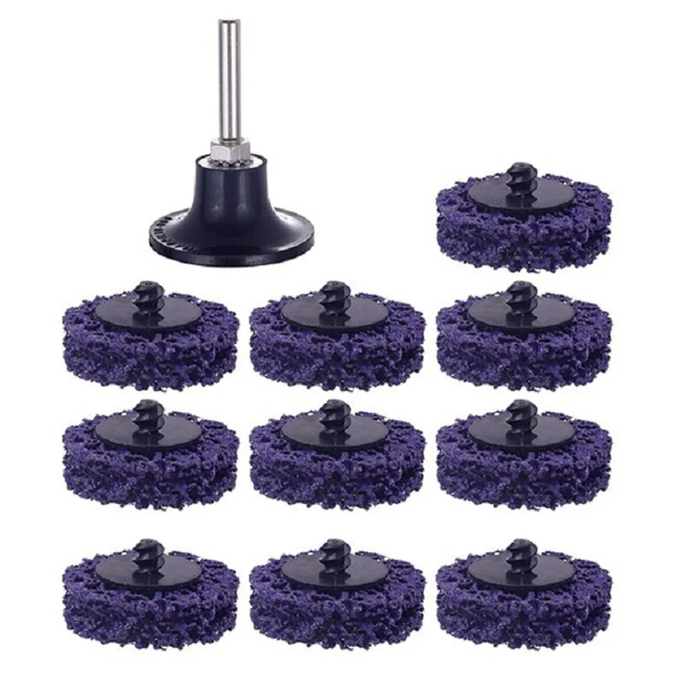 

10Pack 2inch Quick Change Ro-loc Easy Strip Discs +1Pack 2inch Holder For Removes Rust, Strips Paint, Cleans Welds