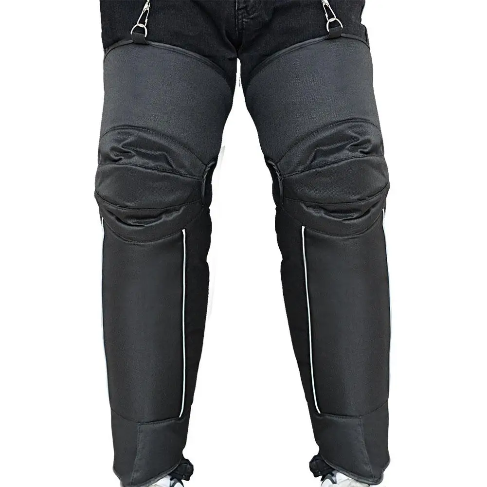 Зимние мотоциклетные теплые наколенники удлиненные ветрозащитные леггинсы