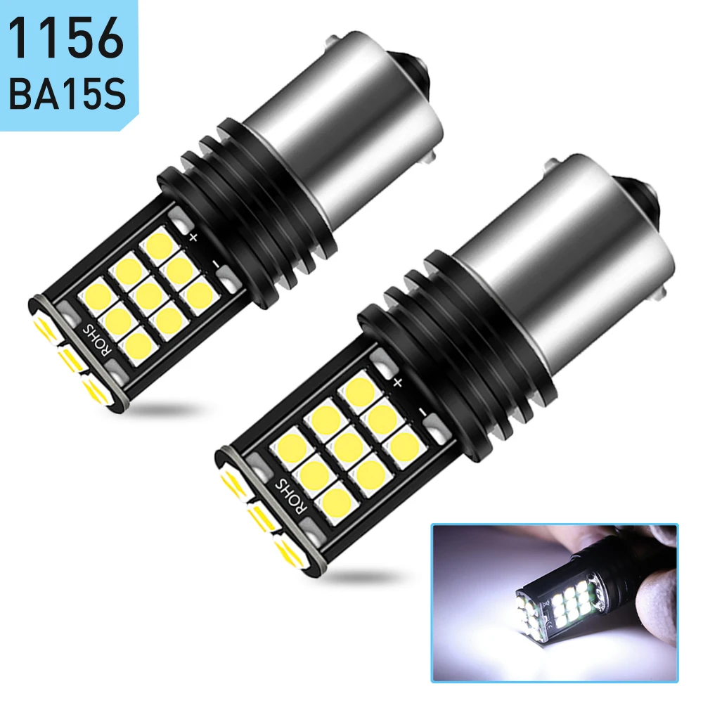 2x P21W 1156 BA15S 7440 T20 1200LM без ошибок светодиодный лампы для Kia Rio 3 4 2015 2016 2017 2018