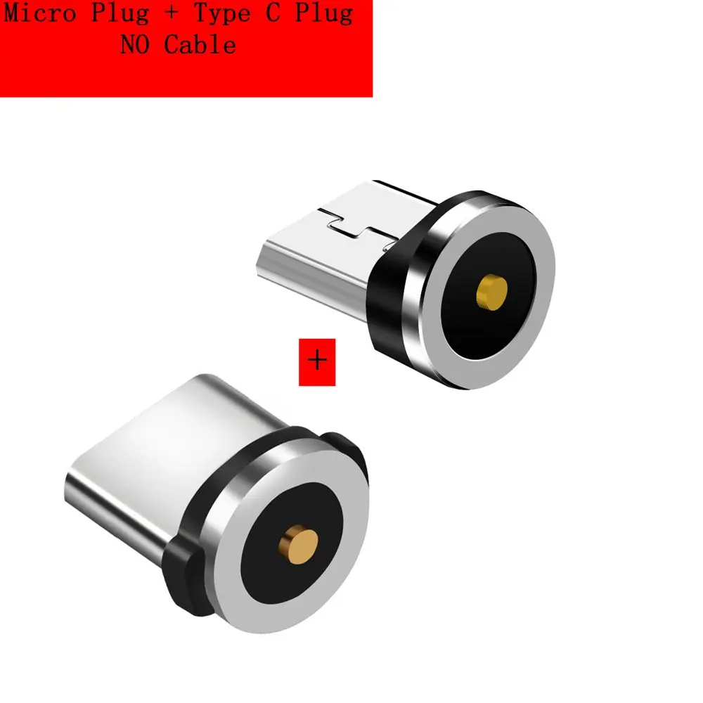 2 Micro USB разъем для samsung huawei Xiaomi Redmi LG iphone кабель, IOS штекер, type C штекер для магнитного кабеля - Тип штекера: 2