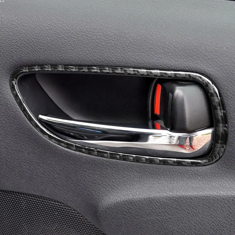 

Carbon Fiber Front Door Handle Frame Cover Trim For LEXUS IS250 300 350 2006-12 Carbon Fiber Interior Mouldings