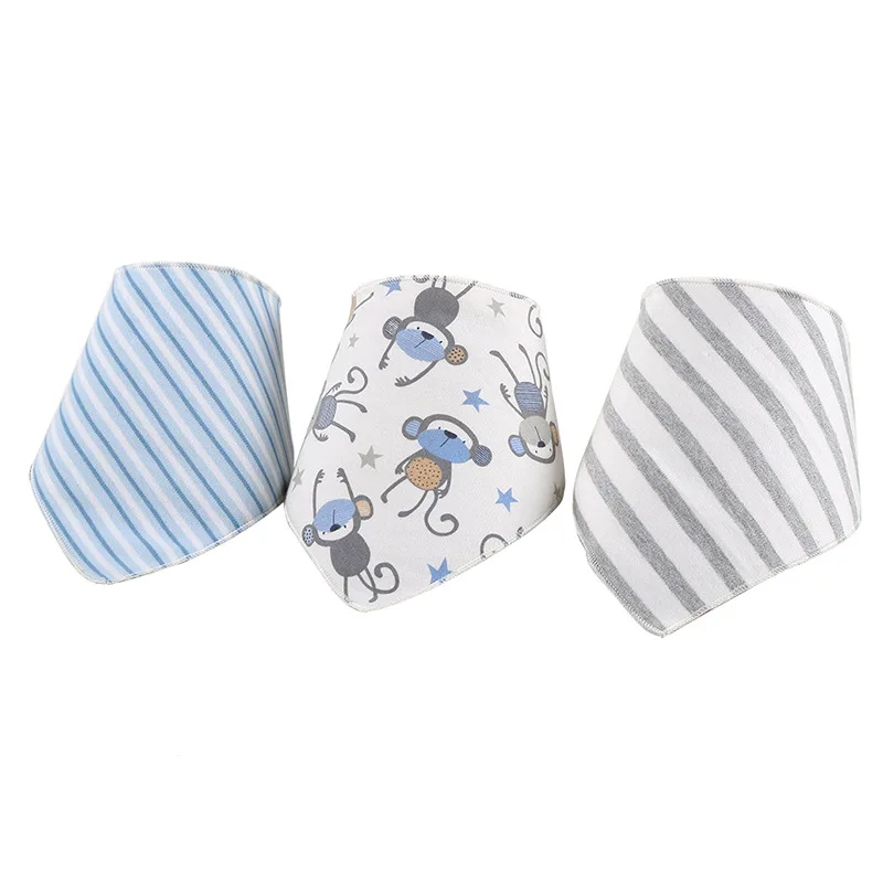 【Ready Stock】 3 шт./лот детские нагрудники бандана Милая птица Baberos треугольные
